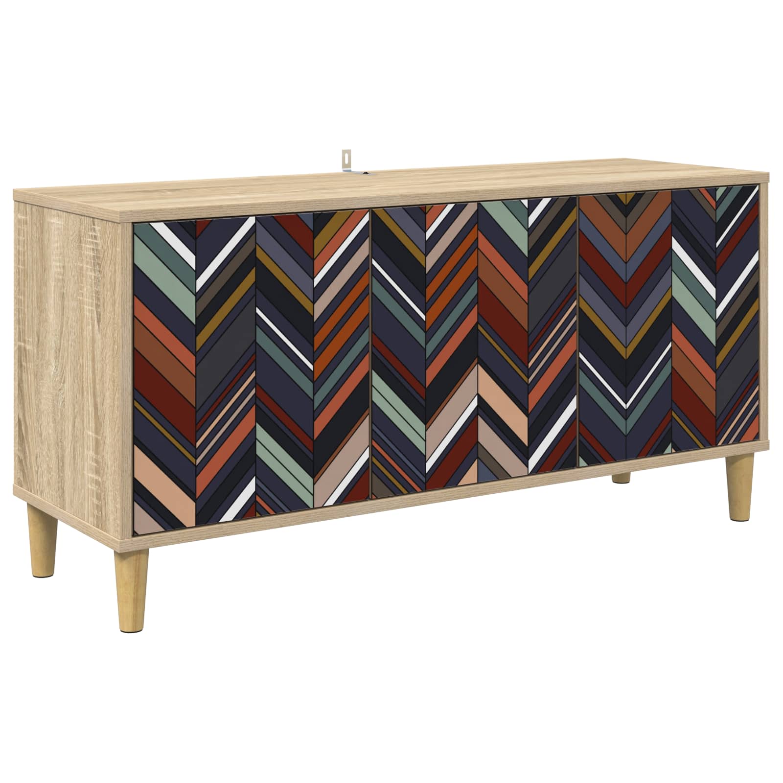 8007079_1.jpg vidaXL TV skrinka OMMEN 102 x 33 x 50 cm Sonoma Kompozitné drevo – Obrázok 1
