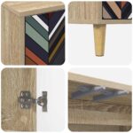 vidaXL TV skrinka OMMEN 102 x 33 x 50 cm Sonoma Kompozitné drevo – Obrázok 5