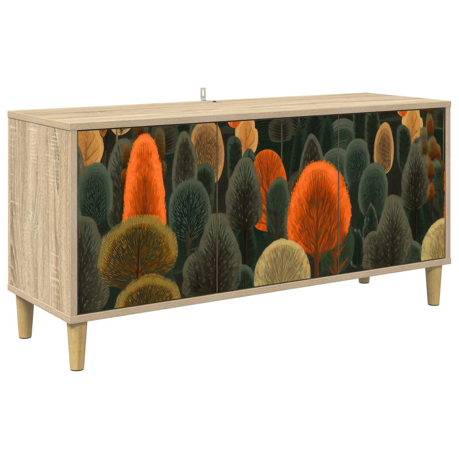 8007080_1.jpg vidaXL TV skrinka ZAANDAM 102 x 33 x 50 cm Sonoma Kompozitné drevo – Obrázok 1