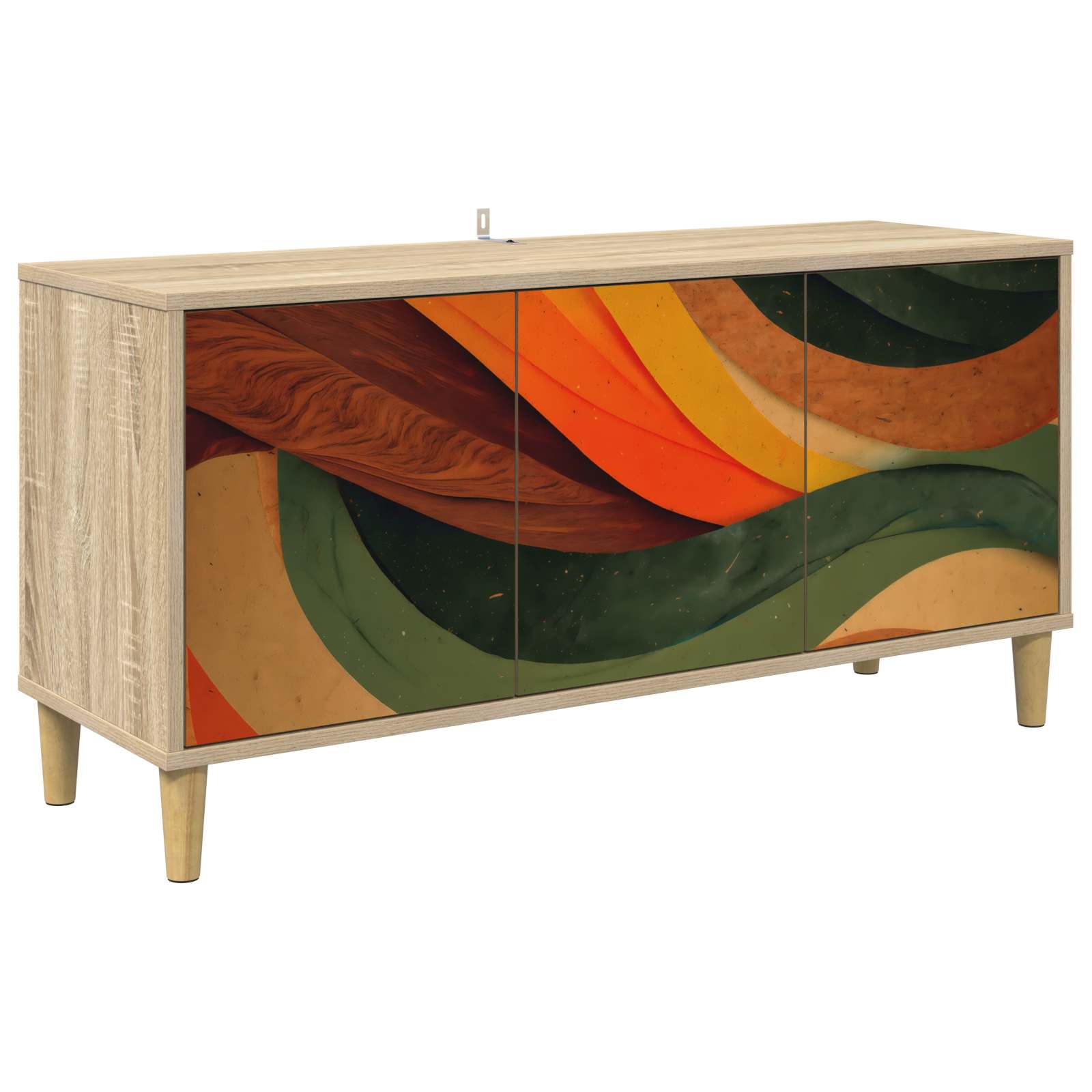 8007081_1.jpg vidaXL TV skrinka BONN 102 x 33 x 50 cm Sonoma Kompozitné drevo – Obrázok 1