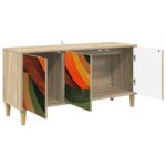 vidaXL TV skrinka BONN 102 x 33 x 50 cm Sonoma Kompozitné drevo – Obrázok 2