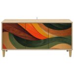 vidaXL TV skrinka BONN 102 x 33 x 50 cm Sonoma Kompozitné drevo – Obrázok 3