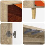 vidaXL TV skrinka BONN 102 x 33 x 50 cm Sonoma Kompozitné drevo – Obrázok 5