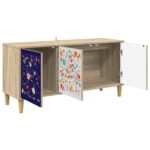 vidaXL TV skrinka MAINZ 102 x 33 x 50 cm Sonoma Kompozitné drevo – Obrázok 2