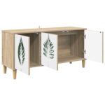 vidaXL TV skrinka HANAU 102 x 33 x 50 cm Sonoma Kompozitné drevo – Obrázok 2