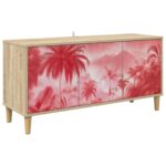 vidaXL TV skrinka AACHEN 102 x 33 x 50 cm Sonoma Kompozitné drevo