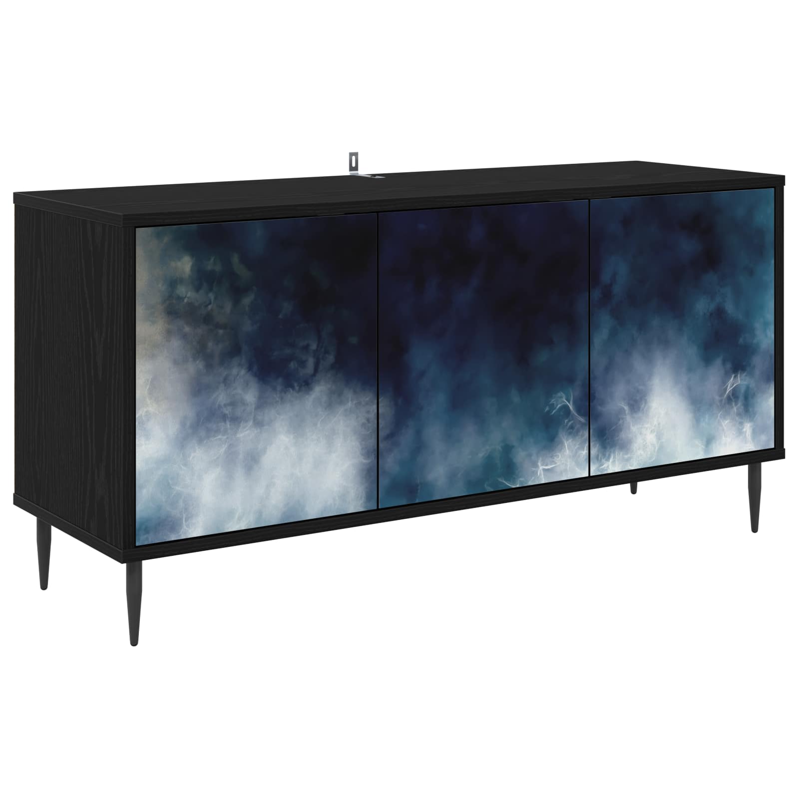 8007092_1.jpg vidaXL TV skrinka RAALTE 102 x 33 x 51 cm Čierny dub Kompozitné drevo – Obrázok 1