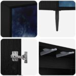vidaXL TV skrinka RAALTE 102 x 33 x 51 cm Čierny dub Kompozitné drevo – Obrázok 5