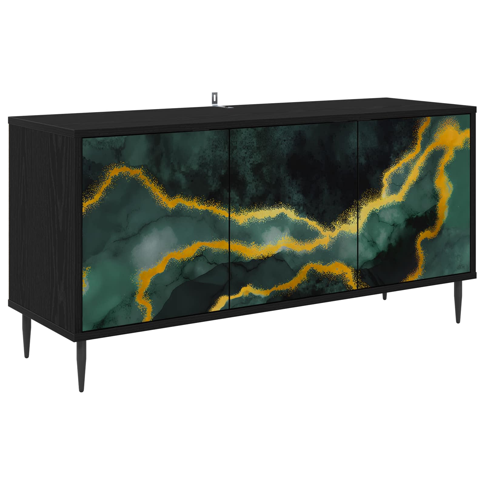 8007094_1.jpg vidaXL TV skrinka WIJHE 102 x 33 x 51 cm Čierny dub Kompozitné drevo – Obrázok 1