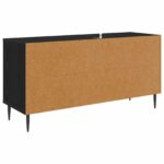 vidaXL TV skrinka WIJHE 102 x 33 x 51 cm Čierny dub Kompozitné drevo – Obrázok 4