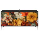 vidaXL TV skrinka GENNEP 102 x 33 x 51 cm Čierny dub Kompozitné drevo – Obrázok 3