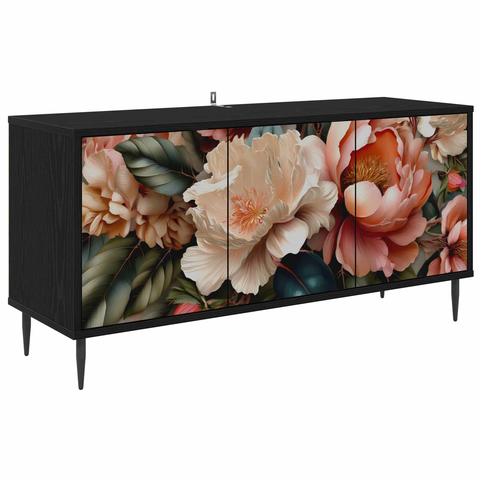 8007096_1.jpg vidaXL TV skrinka BORNE 102 x 33 x 51 cm Čierny dub Kompozitné drevo – Obrázok 1