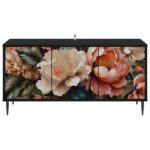 vidaXL TV skrinka BORNE 102 x 33 x 51 cm Čierny dub Kompozitné drevo – Obrázok 3