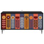 vidaXL TV skrinka ESSEN 102 x 33 x 51 cm Čierny dub Kompozitné drevo – Obrázok 3