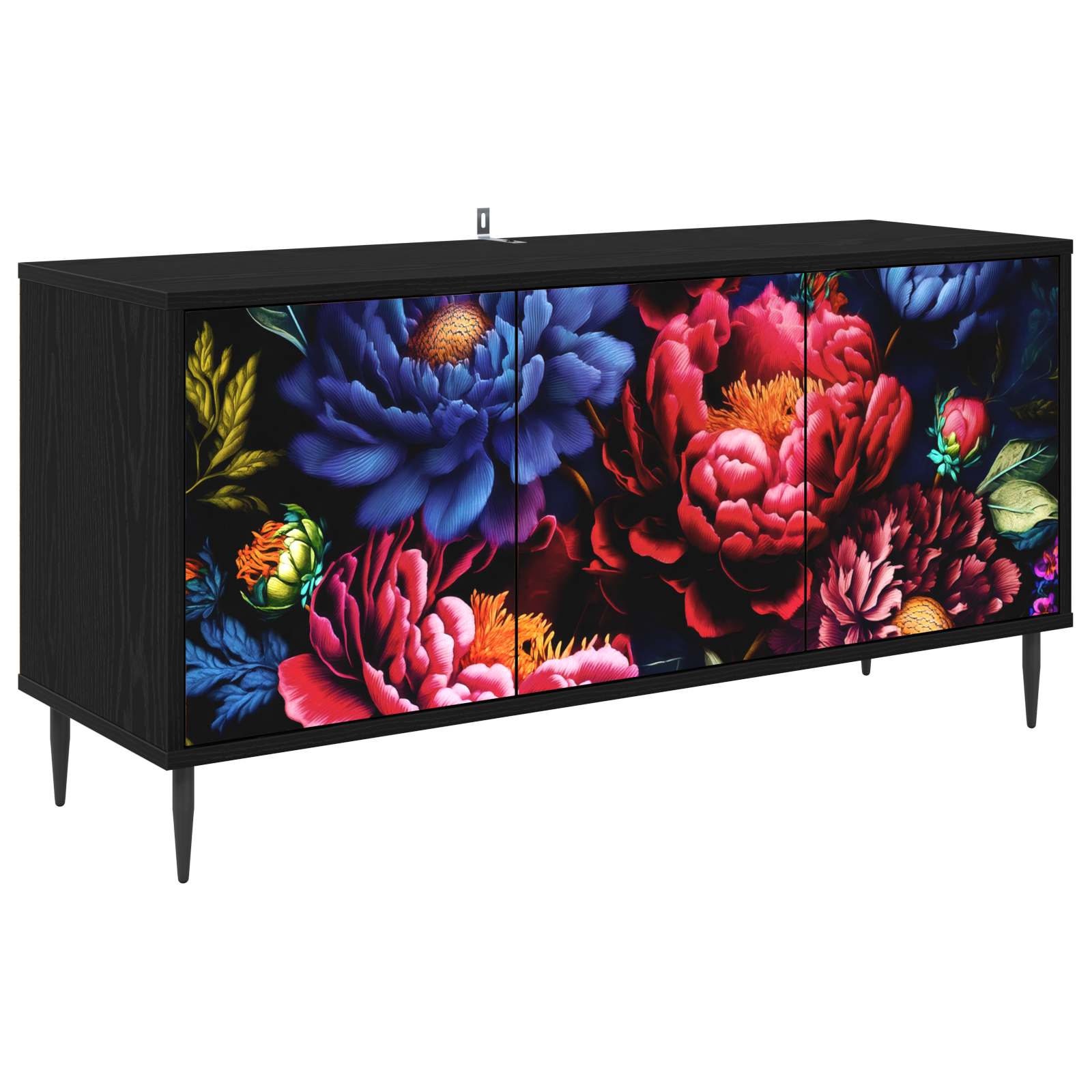 8007103_1.jpg vidaXL TV skrinka KIEL 102 x 33 x 51 cm Čierny dub Kompozitné drevo – Obrázok 1