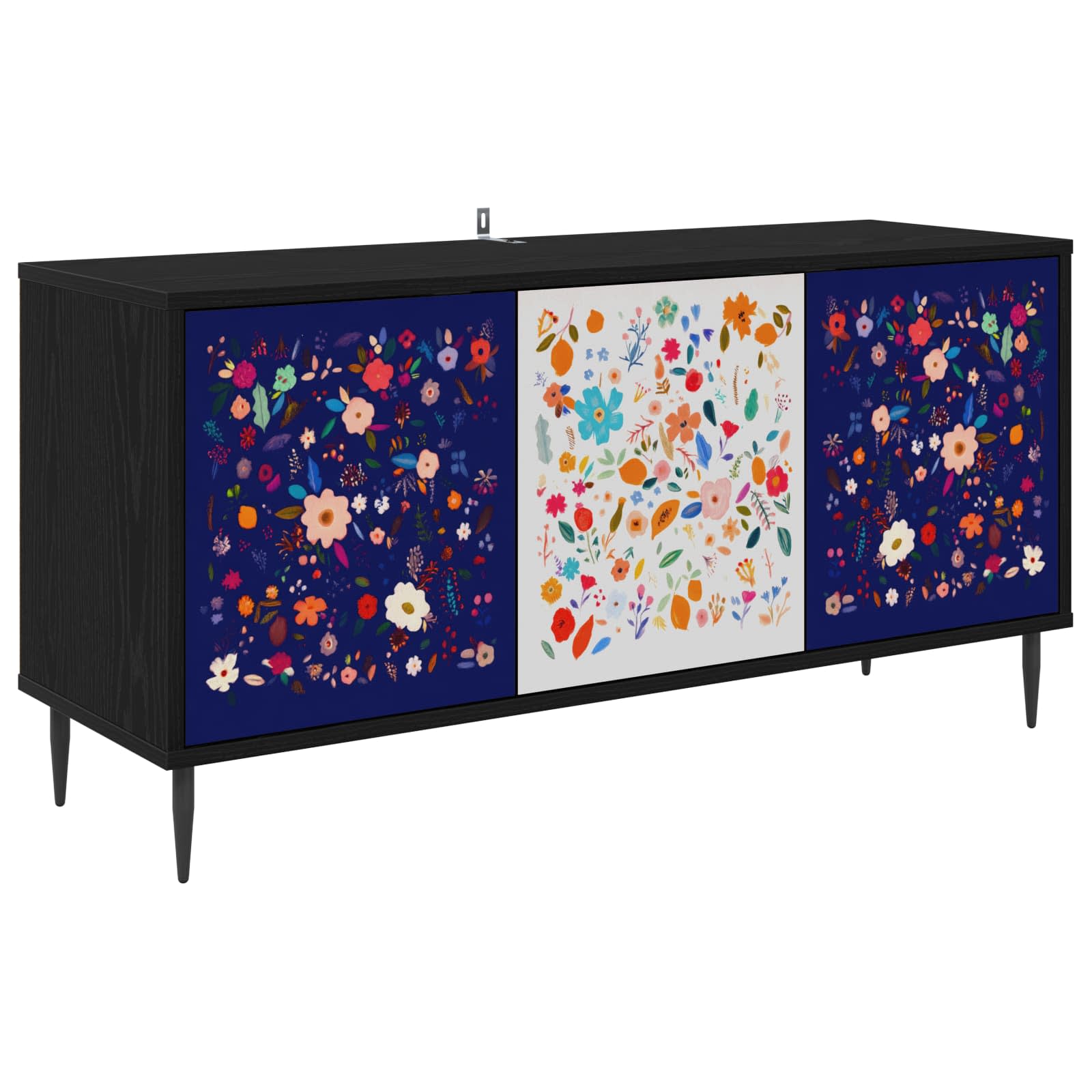 8007104_1.jpg vidaXL TV skrinka MAINZ 102 x 33 x 51 cm Čierny dub Kompozitné drevo – Obrázok 1