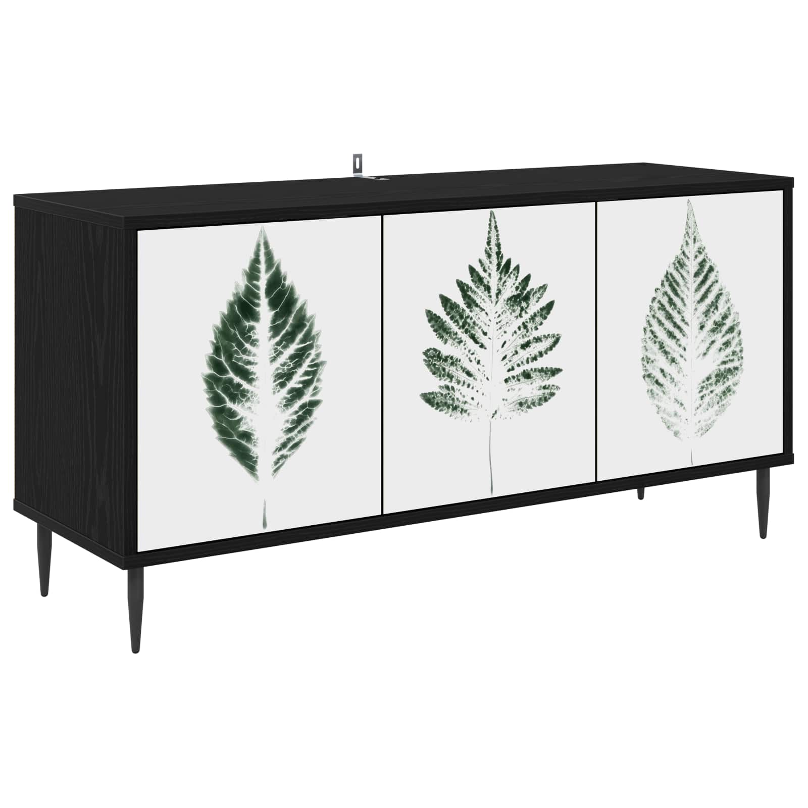 8007105_1.jpg vidaXL TV skrinka HANAU 102 x 33 x 51 cm Čierny dub Kompozitné drevo – Obrázok 1