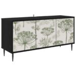 vidaXL TV skrinka GOTHA 102 x 33 x 51 cm Čierny dub Kompozitné drevo