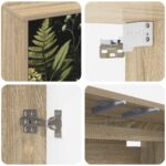 vidaXL Nástenný TV kabinet RHENEN 69 x 33 x 40 cm Dub sonoma – Obrázok 5