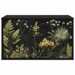 vidaXL Nástenný TV kabinet RHENEN 69 x 33 x 40 cm Čierny dub – Obrázok 3