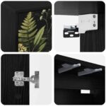 vidaXL Nástenný TV kabinet RHENEN 69 x 33 x 40 cm Čierny dub – Obrázok 5