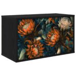 vidaXL Nástenný TV kabinet LOCHEM 69 x 33 x 40 cm Čierny dub