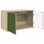 vidaXL Nástenný TV kabinet GELEEN 69 x 33 x 40 cm Dub sonoma – Obrázok 2