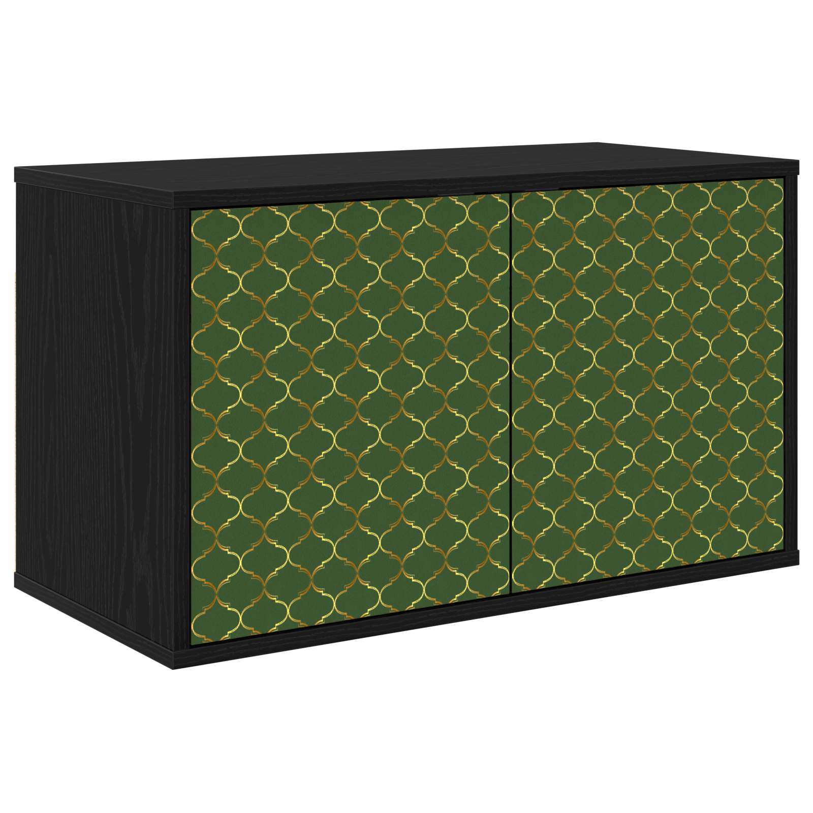 8007114_1.jpg vidaXL Nástenný TV kabinet GELEEN 69 x 33 x 40 cm Čierny dub – Obrázok 1