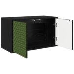vidaXL Nástenný TV kabinet GELEEN 69 x 33 x 40 cm Čierny dub – Obrázok 2