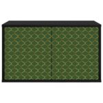 vidaXL Nástenný TV kabinet GELEEN 69 x 33 x 40 cm Čierny dub – Obrázok 3