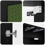 vidaXL Nástenný TV kabinet GELEEN 69 x 33 x 40 cm Čierny dub – Obrázok 5
