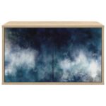 vidaXL Nástenný TV kabinet RAALTE 69 x 33 x 40 cm Dub sonoma – Obrázok 3