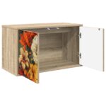 vidaXL Nástenný TV kabinet GENNEP 69 x 33 x 40 cm Dub sonoma – Obrázok 2