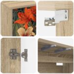 vidaXL Nástenný TV kabinet GENNEP 69 x 33 x 40 cm Dub sonoma – Obrázok 5