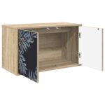 vidaXL Nástenný TV kabinet DOKKUM 69 x 33 x 40 cm Dub sonoma – Obrázok 2