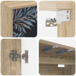 vidaXL Nástenný TV kabinet DOKKUM 69 x 33 x 40 cm Dub sonoma – Obrázok 5