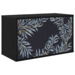 vidaXL Nástenný TV kabinet DOKKUM 69 x 33 x 40 cm Čierny dub