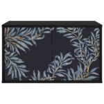 vidaXL Nástenný TV kabinet DOKKUM 69 x 33 x 40 cm Čierny dub – Obrázok 3