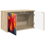vidaXL Nástenný TV kabinet HEESCH 69 x 33 x 40 cm Dub sonoma – Obrázok 2