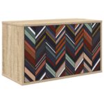 vidaXL Nástenný TV kabinet OMMEN 69 x 33 x 40 cm Dub sonoma