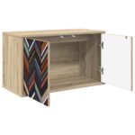 vidaXL Nástenný TV kabinet OMMEN 69 x 33 x 40 cm Dub sonoma – Obrázok 2