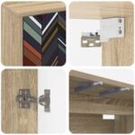 vidaXL Nástenný TV kabinet OMMEN 69 x 33 x 40 cm Dub sonoma – Obrázok 5