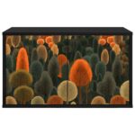 vidaXL Nástenný TV kabinet ZAANDAM 69 x 33 x 40 cm Čierny dub – Obrázok 3