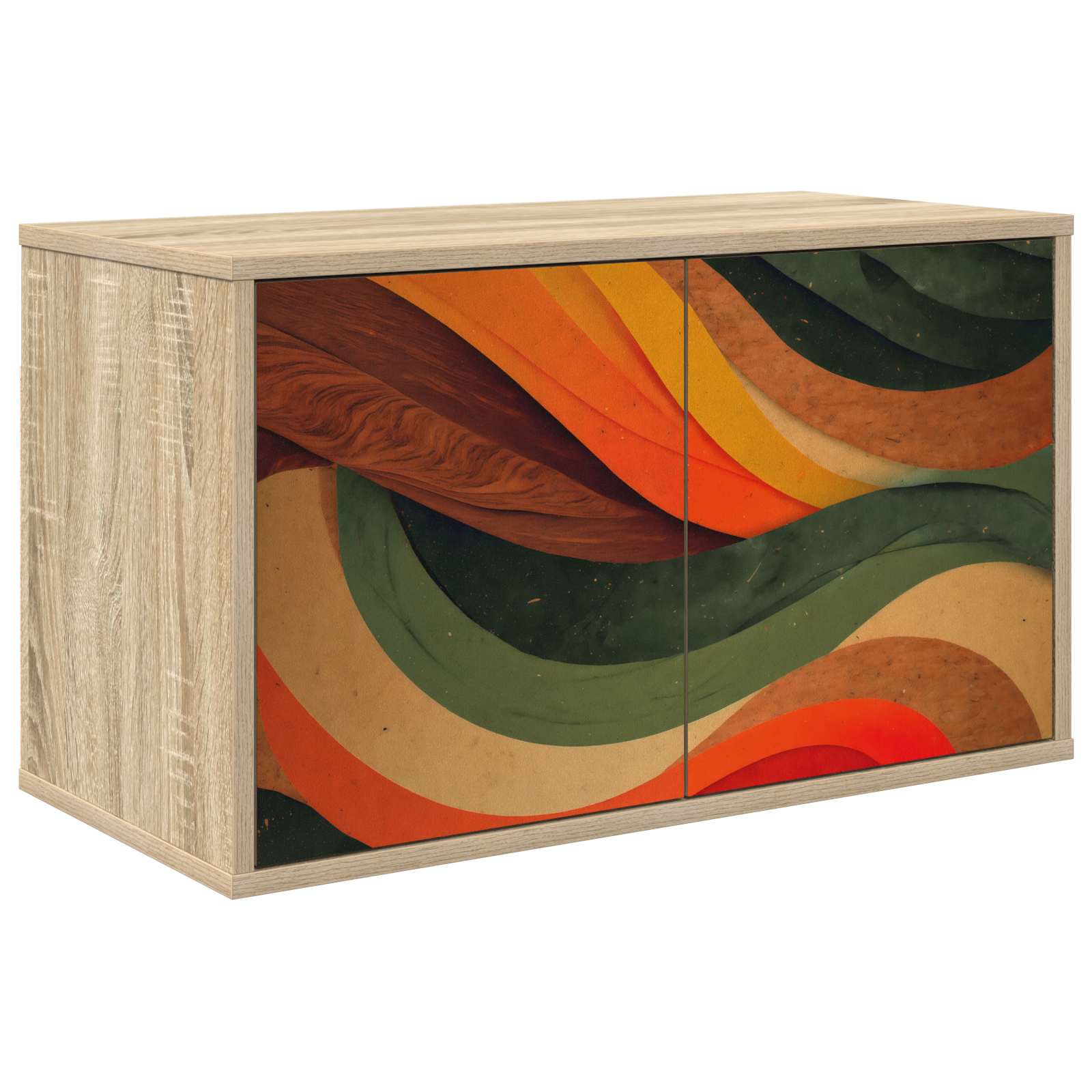 8007133_1.jpg vidaXL Nástenný TV kabinet BONN 69 x 33 x 40 cm Dub sonoma – Obrázok 1