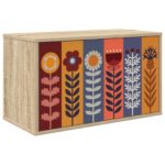 vidaXL Nástenný TV kabinet ESSEN 69 x 33 x 40 cm Dub sonoma