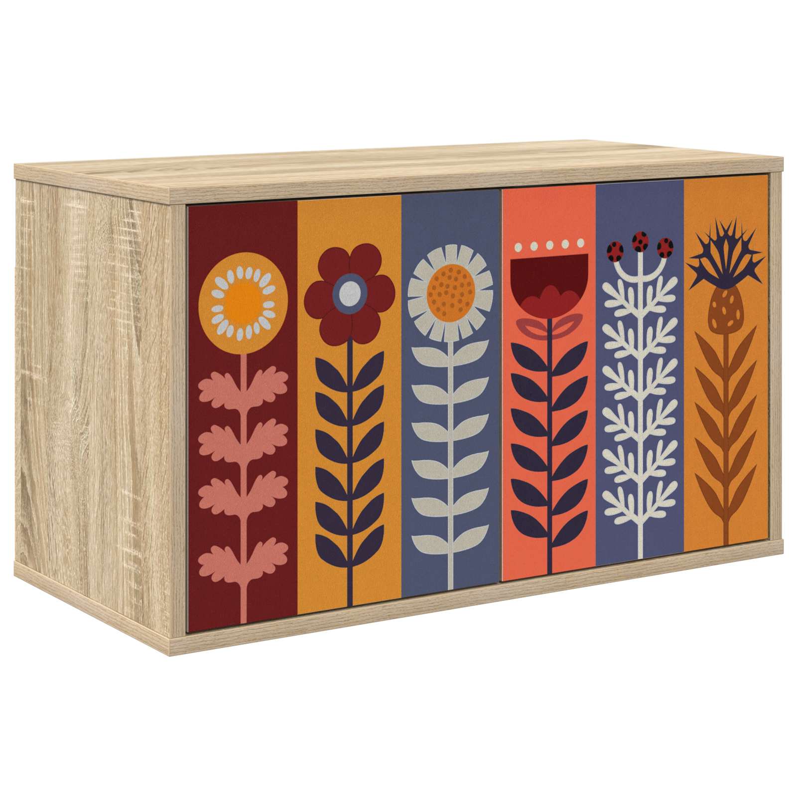8007135_1.jpg vidaXL Nástenný TV kabinet ESSEN 69 x 33 x 40 cm Dub sonoma – Obrázok 1