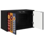 vidaXL Nástenný TV kabinet ESSEN 69 x 33 x 40 cm Čierny dub – Obrázok 2