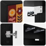 vidaXL Nástenný TV kabinet ESSEN 69 x 33 x 40 cm Čierny dub – Obrázok 5