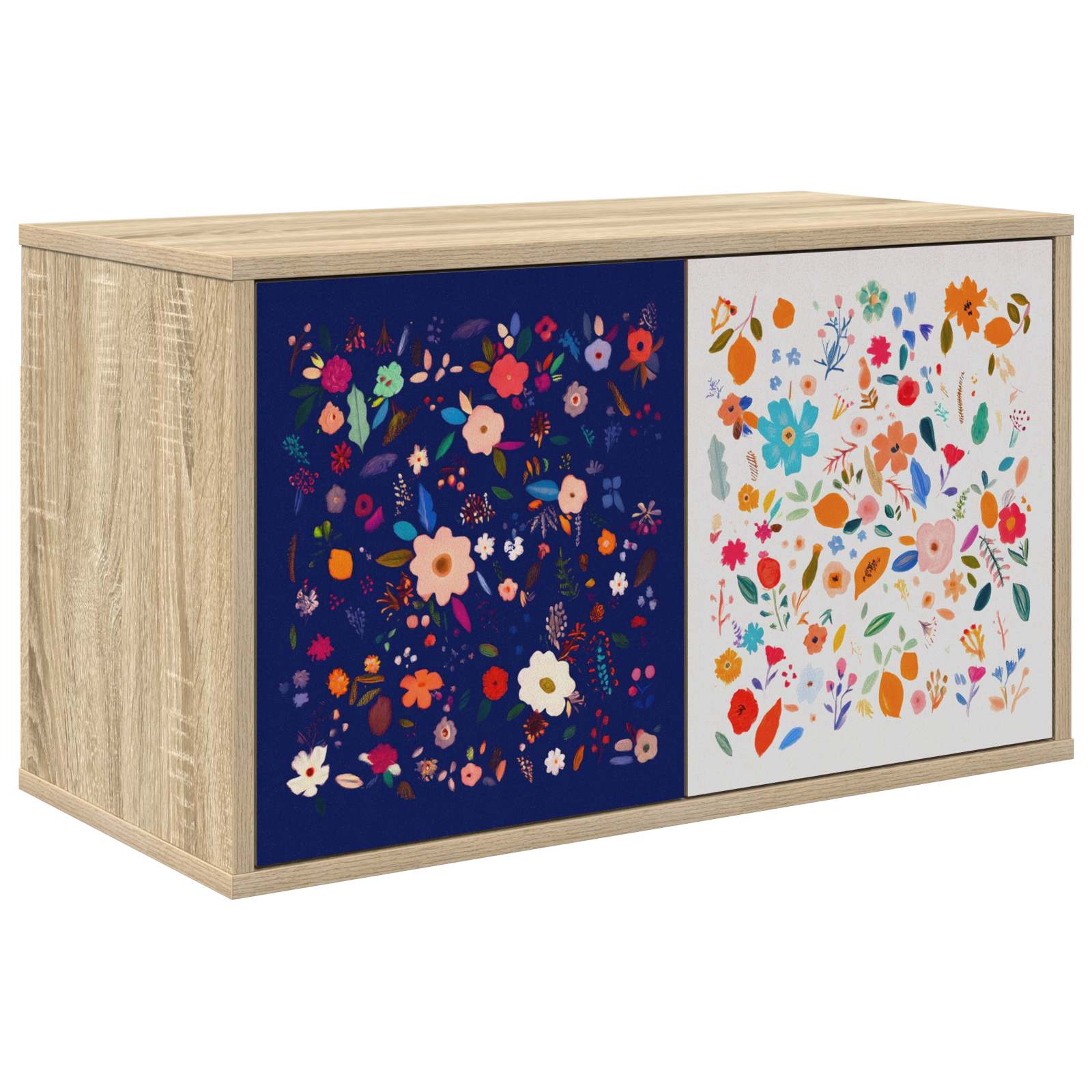 8007139_1.jpg vidaXL Nástenný TV kabinet MAINZ 69 x 33 x 40 cm Dub sonoma – Obrázok 1