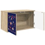 vidaXL Nástenný TV kabinet MAINZ 69 x 33 x 40 cm Dub sonoma – Obrázok 2